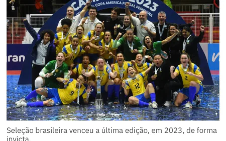 Copa América de Futsal Feminino começa amanhã em Sorocaba-SP