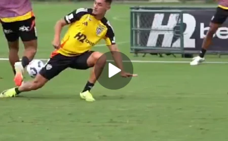 Dayverson Mete um Golaço de Cinema no Treino do Atlético