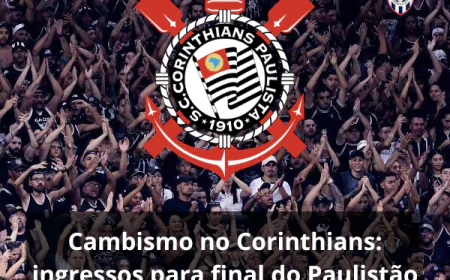 Cambismo no Corinthians: ingressos para final do Paulistão são vendidos por até R$ 1.300