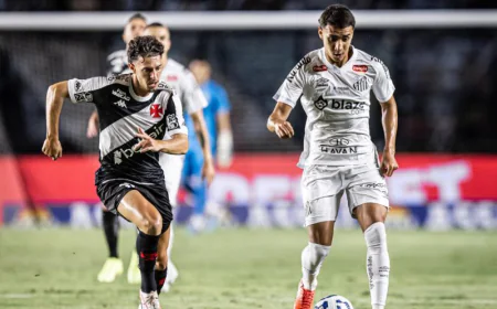 Santos estreia na Série A com derrota de virada para o Vasco