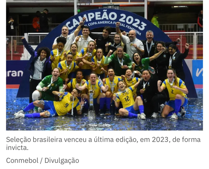 Copa América de Futsal Feminino começa amanhã em Sorocaba-SP