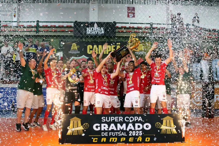 Atlântico vence Corinthians e fatura Super Copa Gramado de Futsal pela primeira vez
