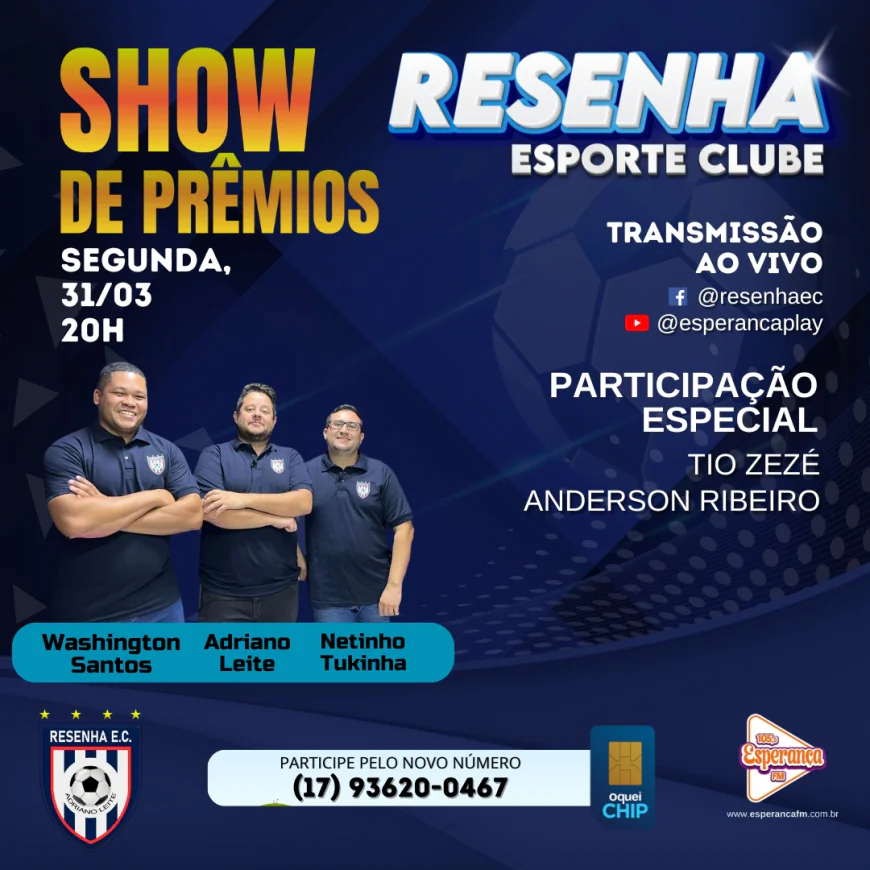 🎙 HOJE TEM RESENHA!