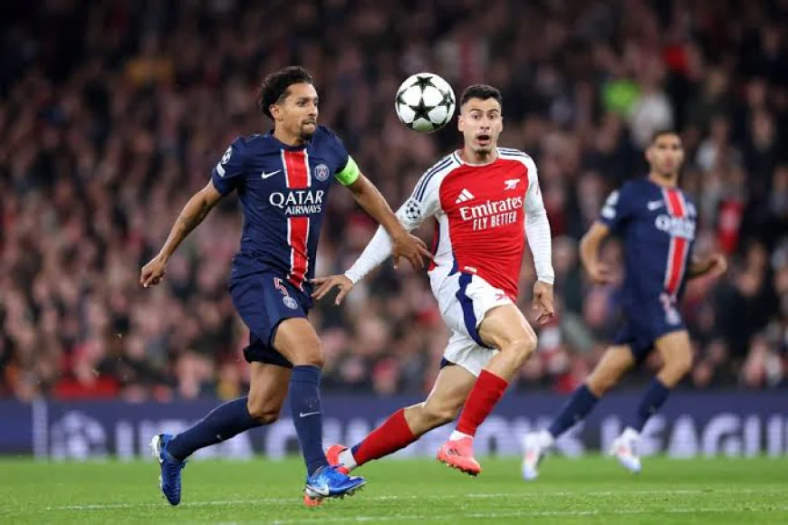 ARSENAL DO TREINADOR ARTETA TENTA MANTER SUA INVENCIBILIDADE HOJE NA CHAMPIONS CONTRA O PSG