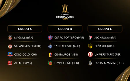 Vai começar a Libertadores de Futsal 2025.