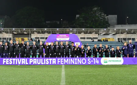 Festival de futebol feminino sub-14 movimentou final de semana.