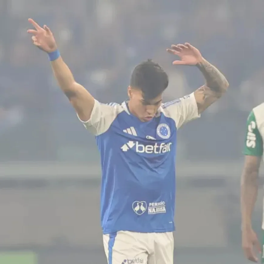 "RAIO JORGE" MARCA DUAS VEZES E CRUZEIRO VENCE O PALMEIRAS