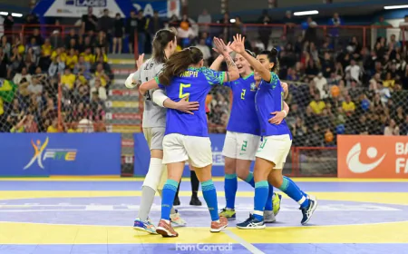 Brasil de Futsal feminino goleia a Nova Zelândia duas vezes em amistosos pré mundial