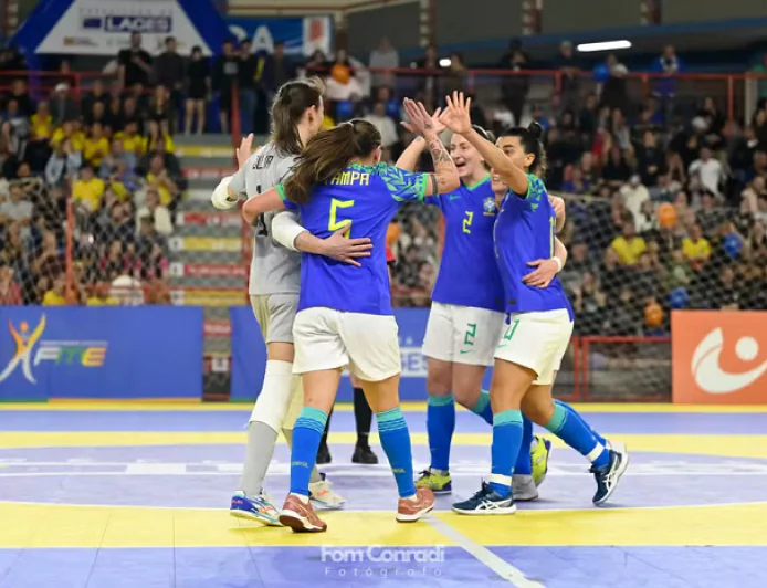 Brasil de Futsal feminino goleia a Nova Zelândia duas vezes em amistosos pré mundial