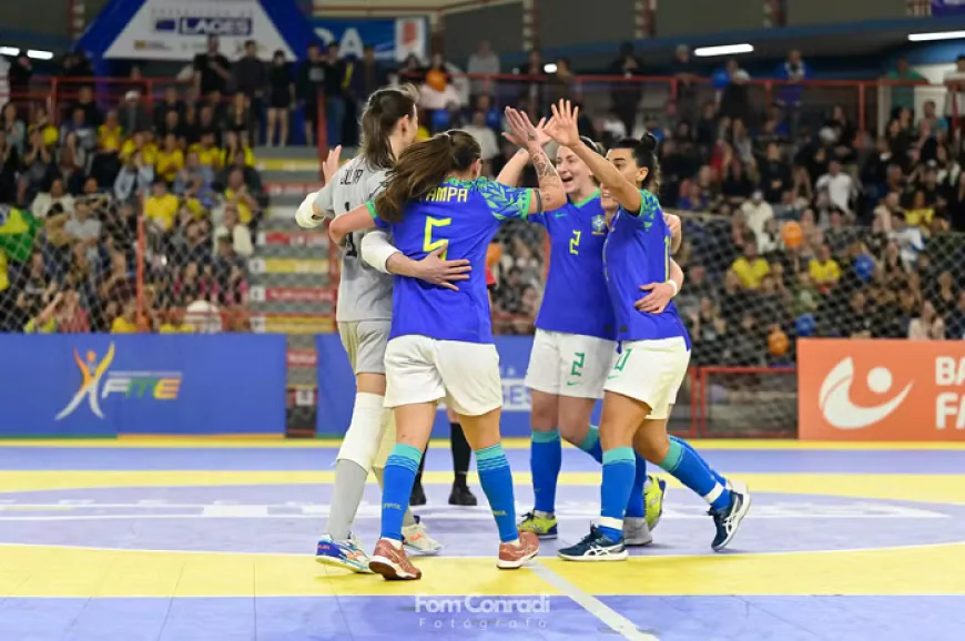 Brasil de Futsal feminino goleia a Nova Zelândia duas vezes em amistosos pré mundial